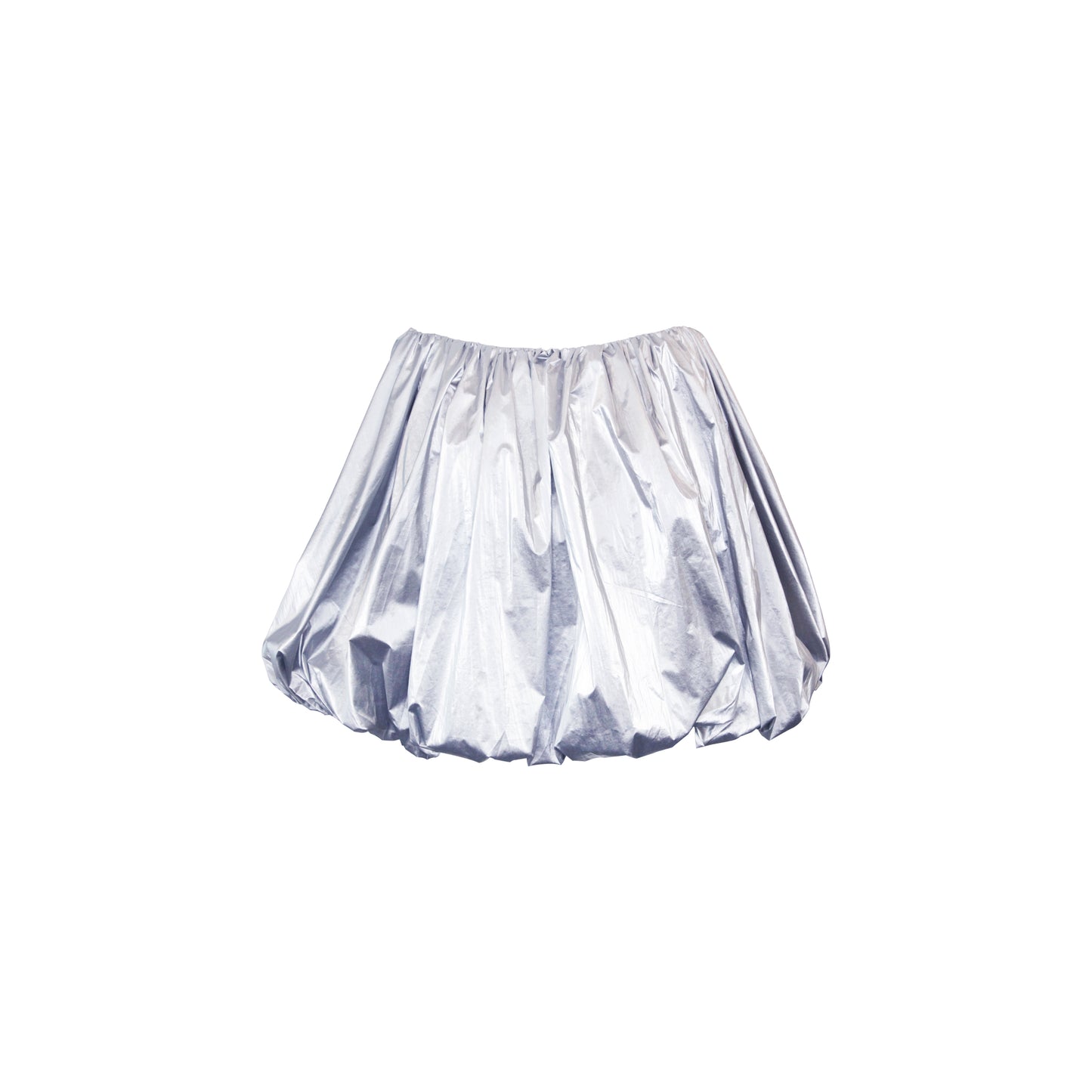 DANSHUU Pearlescent Grey Bubble Skirt